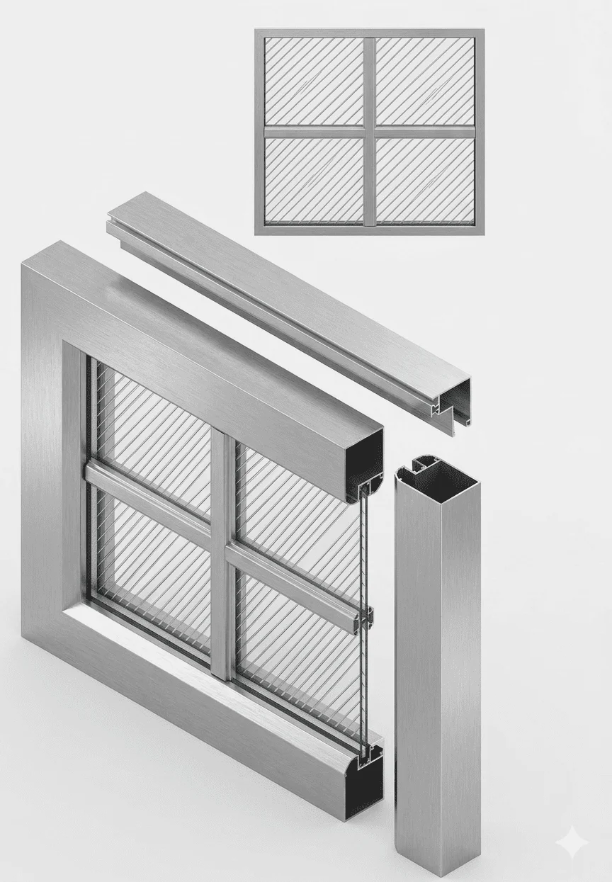 Vidriera Curva 2 1/2 x 2